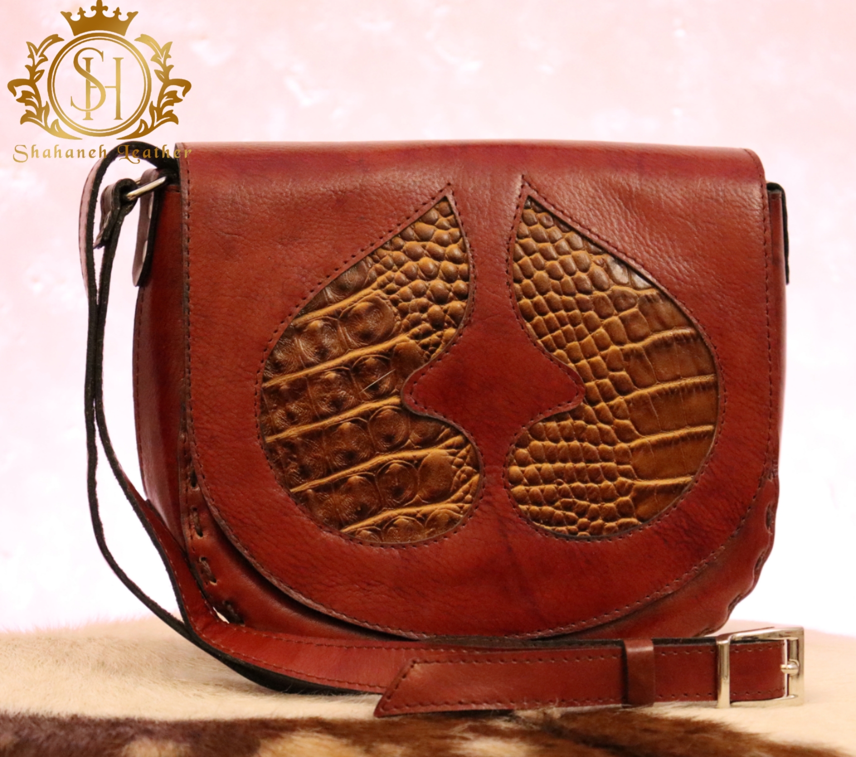 کیف چرم زنانه مدل قطره