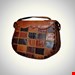 کیف چرم مدل تکه دوزی دوشی